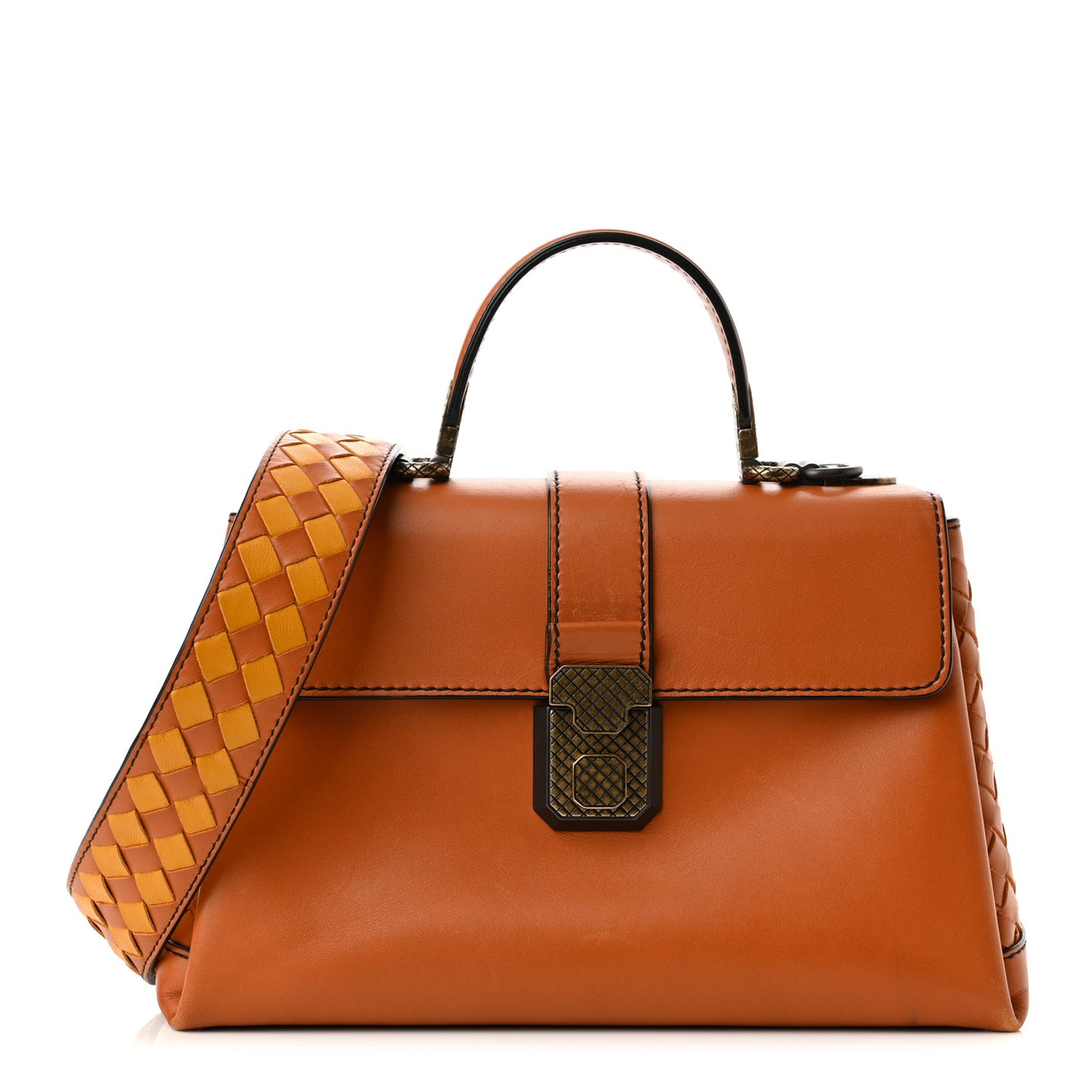 Nappa Small Piazza Bag Terracota