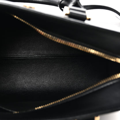 Saint Laurent Calfskin Monogram Baby Cabas Black 5 of 9