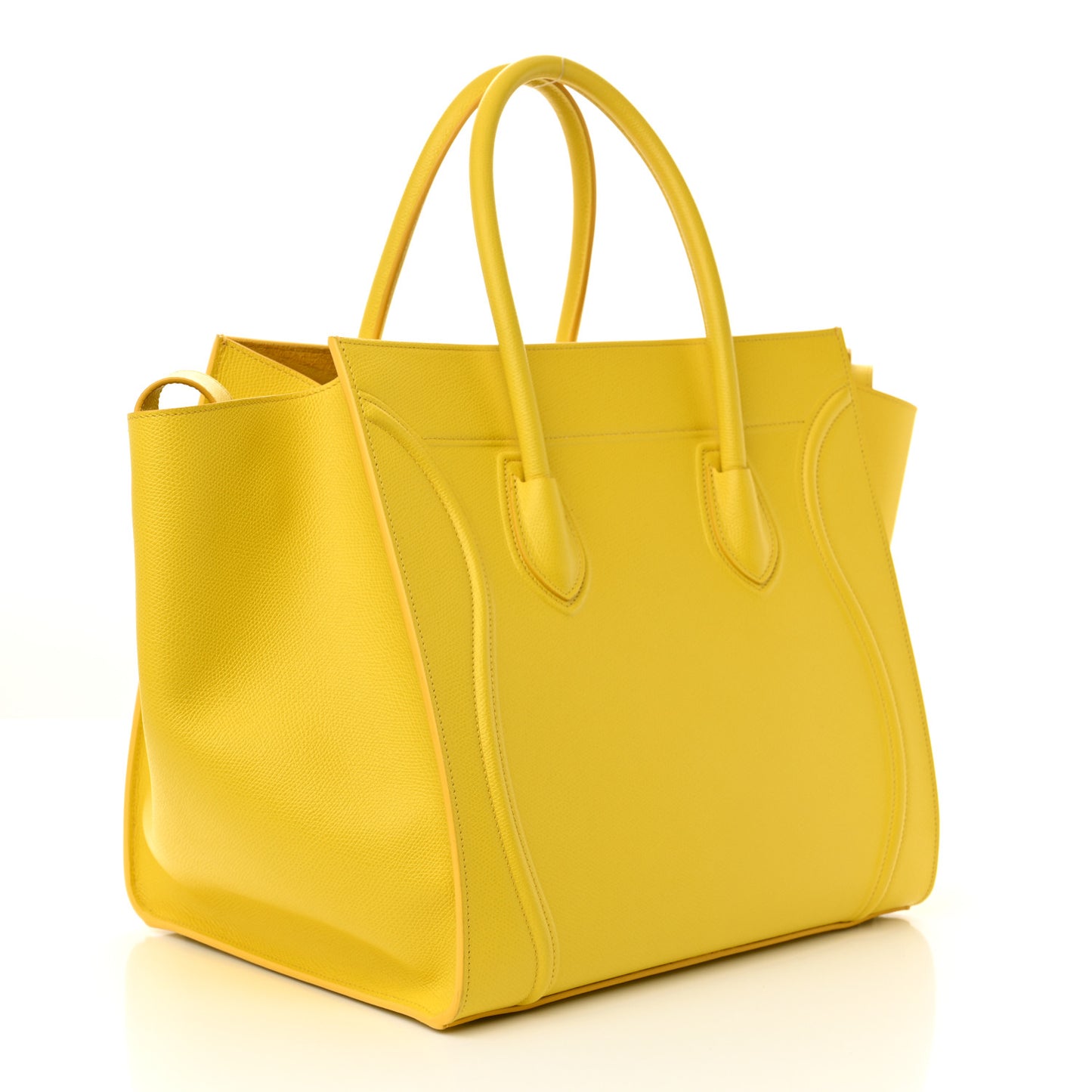 Grained Calfskin Medium Phantom Luggage Yellow