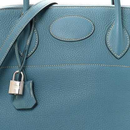 Hermes Taurillon Clemence Bolide 31 Blue Jean 8 of 10