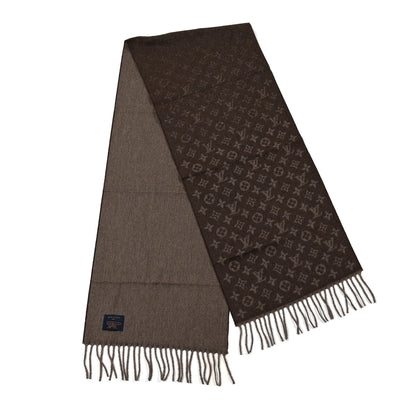 Louis Vuitton Cashmere Wool Monogram Gradient Scarf 2 of 3
