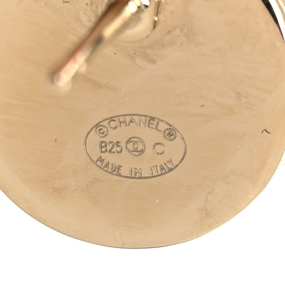 Chanel Metal Round CC Earrings Gold 4 of 5