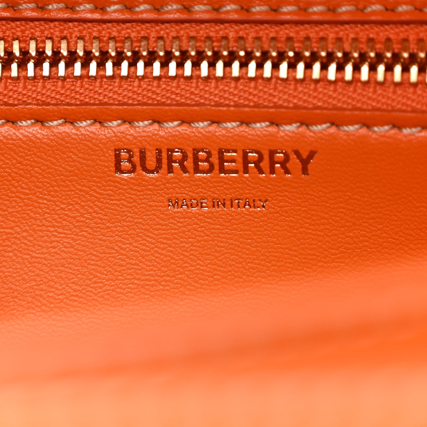 Canvas Calfskin Small TB Bag Orange