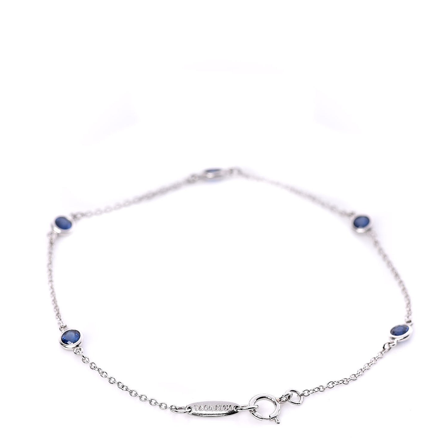Platinum Blue Sapphire Elsa Peretti Color By The Yard Bracelet