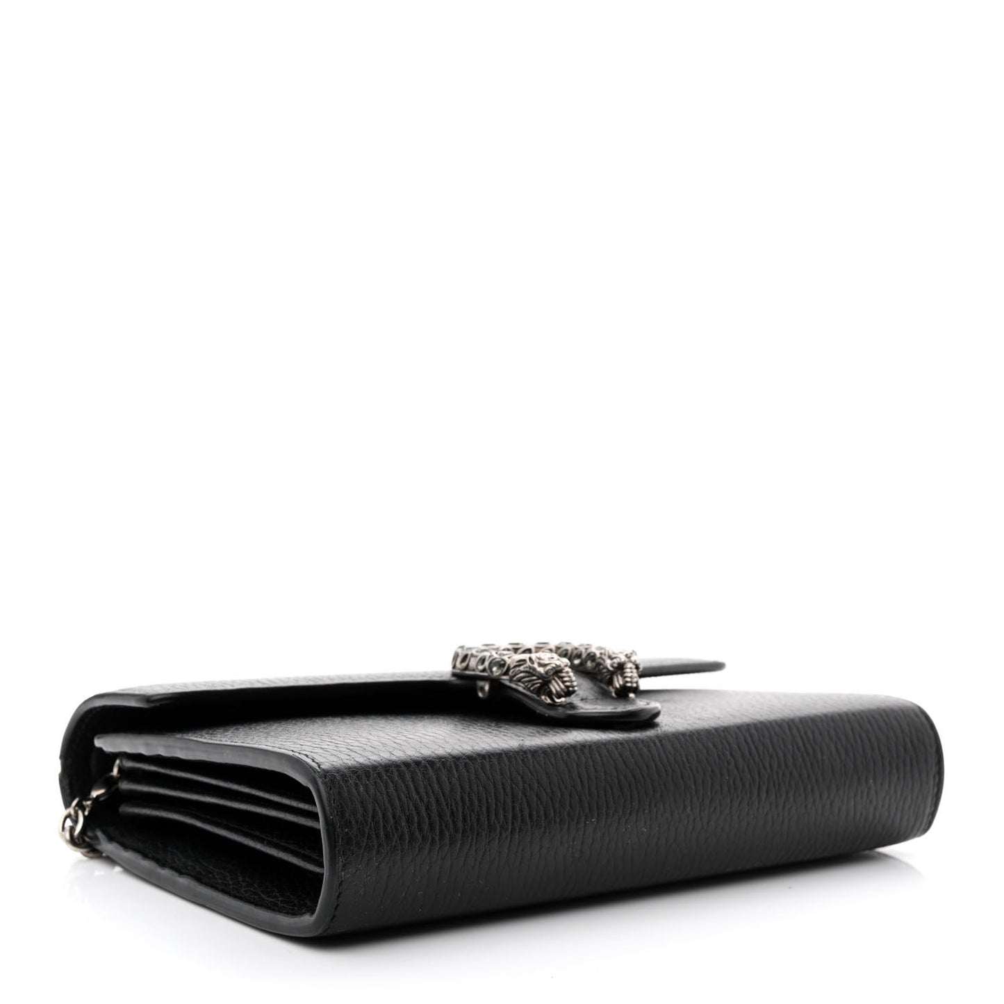 Calfskin Mini Dionysus Chain Wallet Black