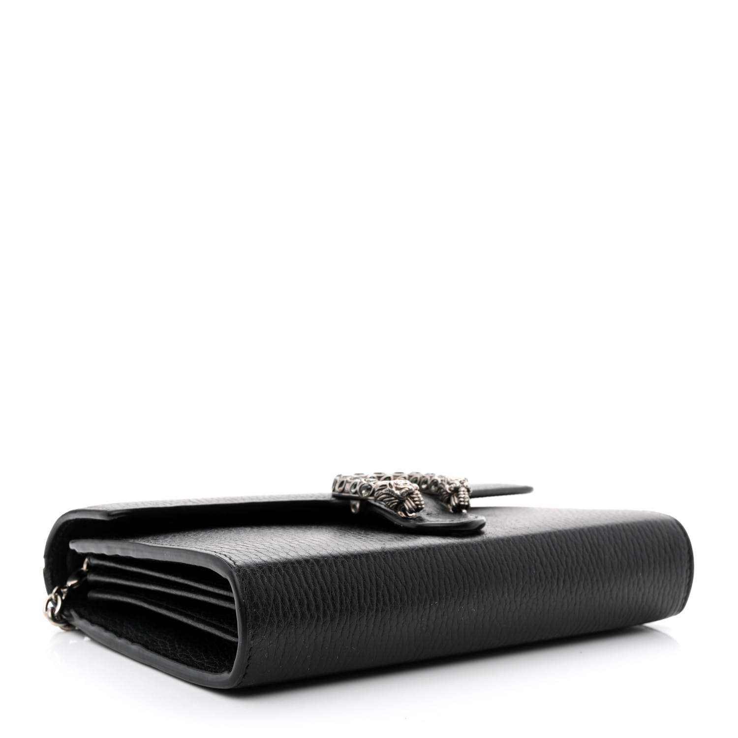 Gucci Calfskin Mini Dionysus Chain Wallet Black 4 of 15