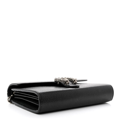 Gucci Calfskin Mini Dionysus Chain Wallet Black 4 of 15
