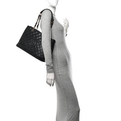 Chanel Caviar Quilted Grand Shopping Tote GST Black 2 of 13