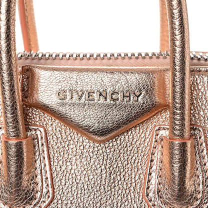 Givenchy Metallic Sugar Goatskin Mini Antigona Light Pink 16 of 21