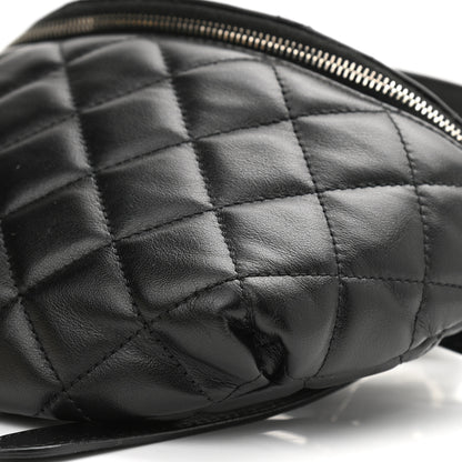 Chanel Calfskin Quilted Waist Belt Bag Black 10 of 10