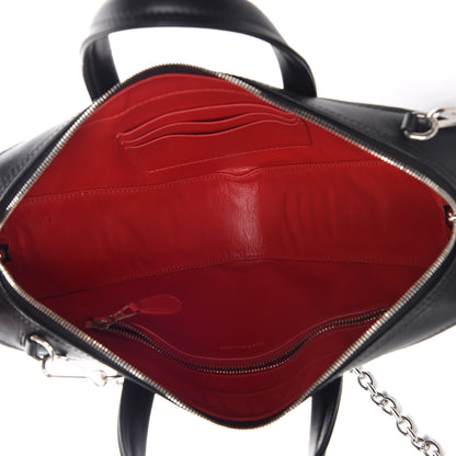 Balenciaga Calfskin XS Triangle Chain Duffle Black 6 of 9
