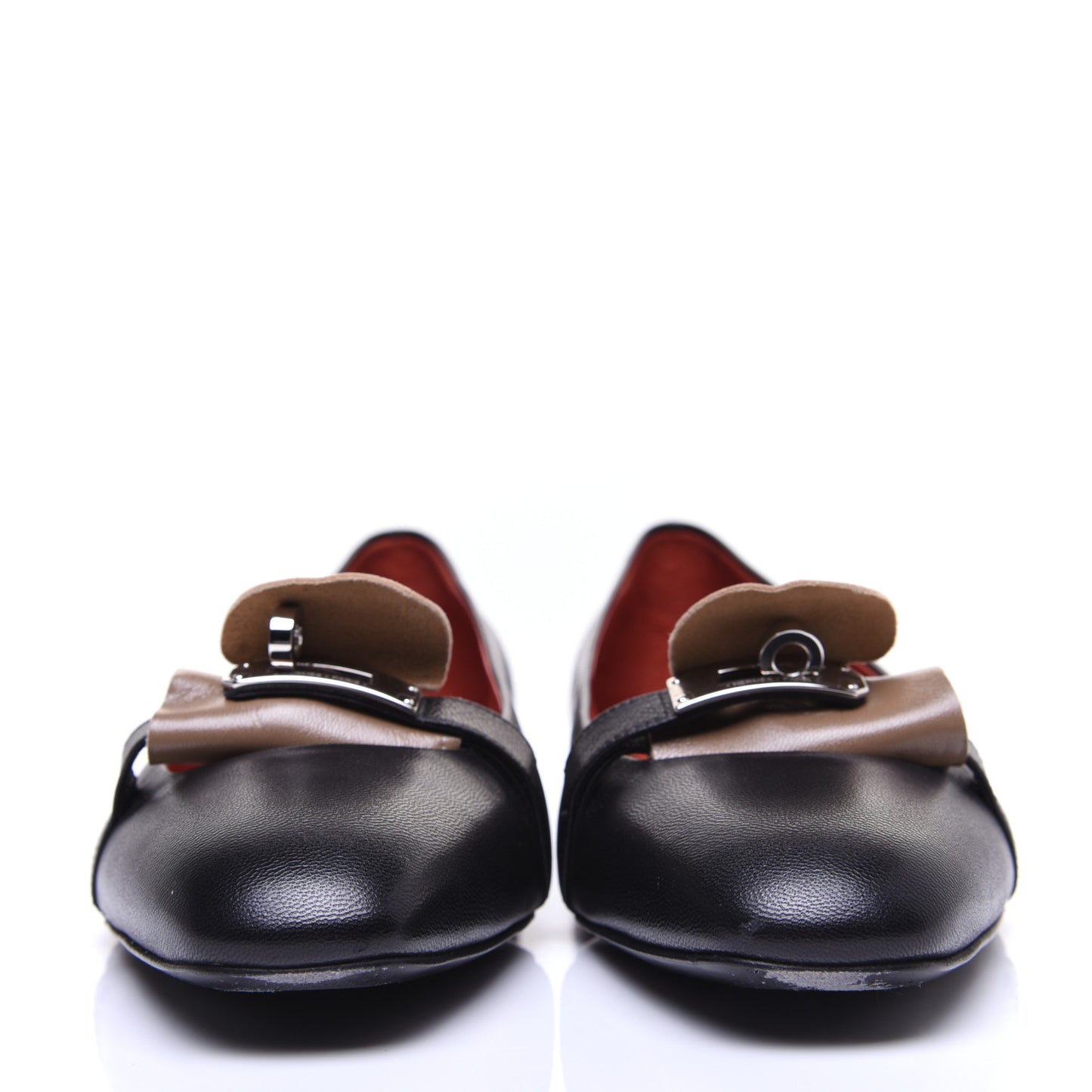 Goatskin Bilbao Ballerina Flats 37.5 Black