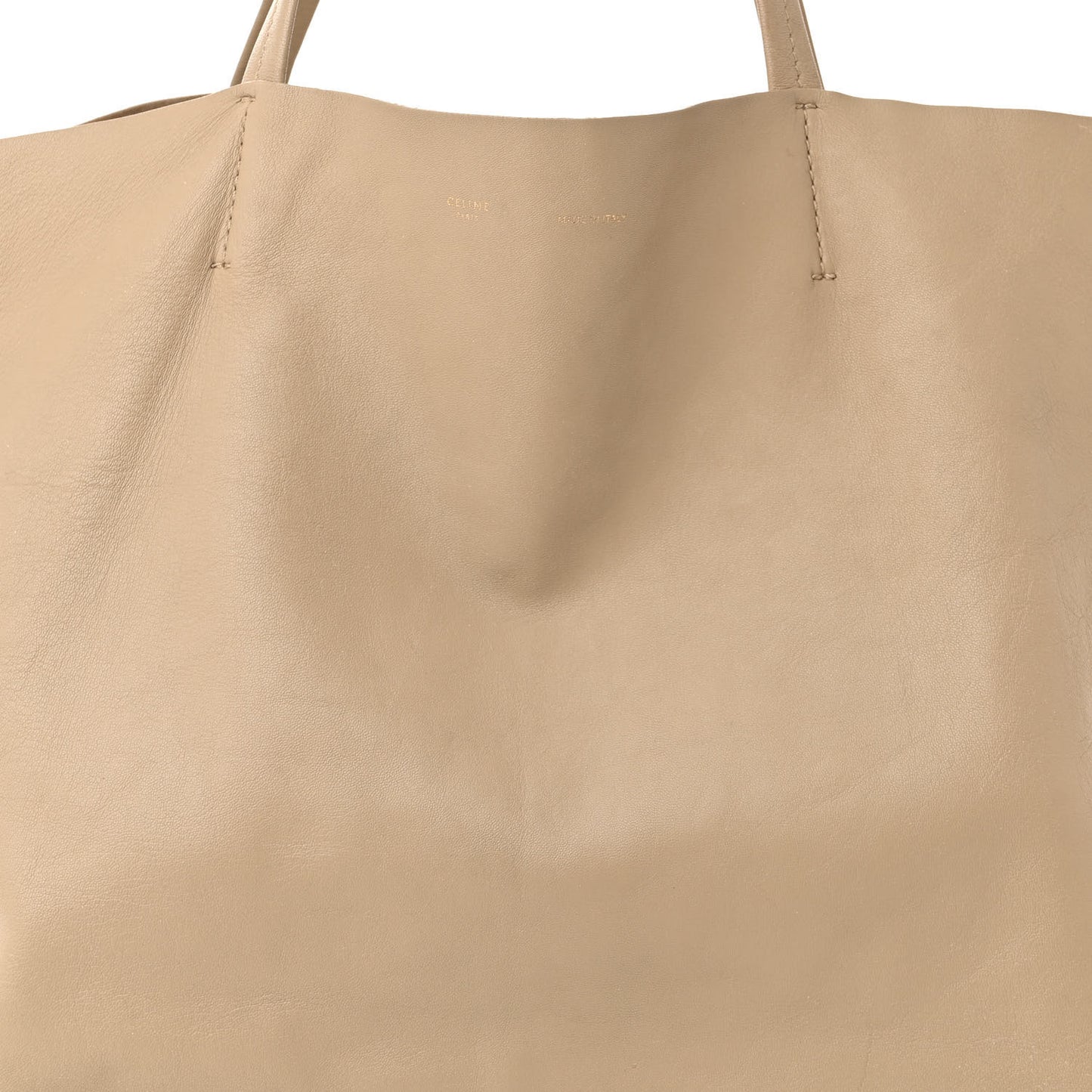 Lambskin Horizontal Cabas Beige