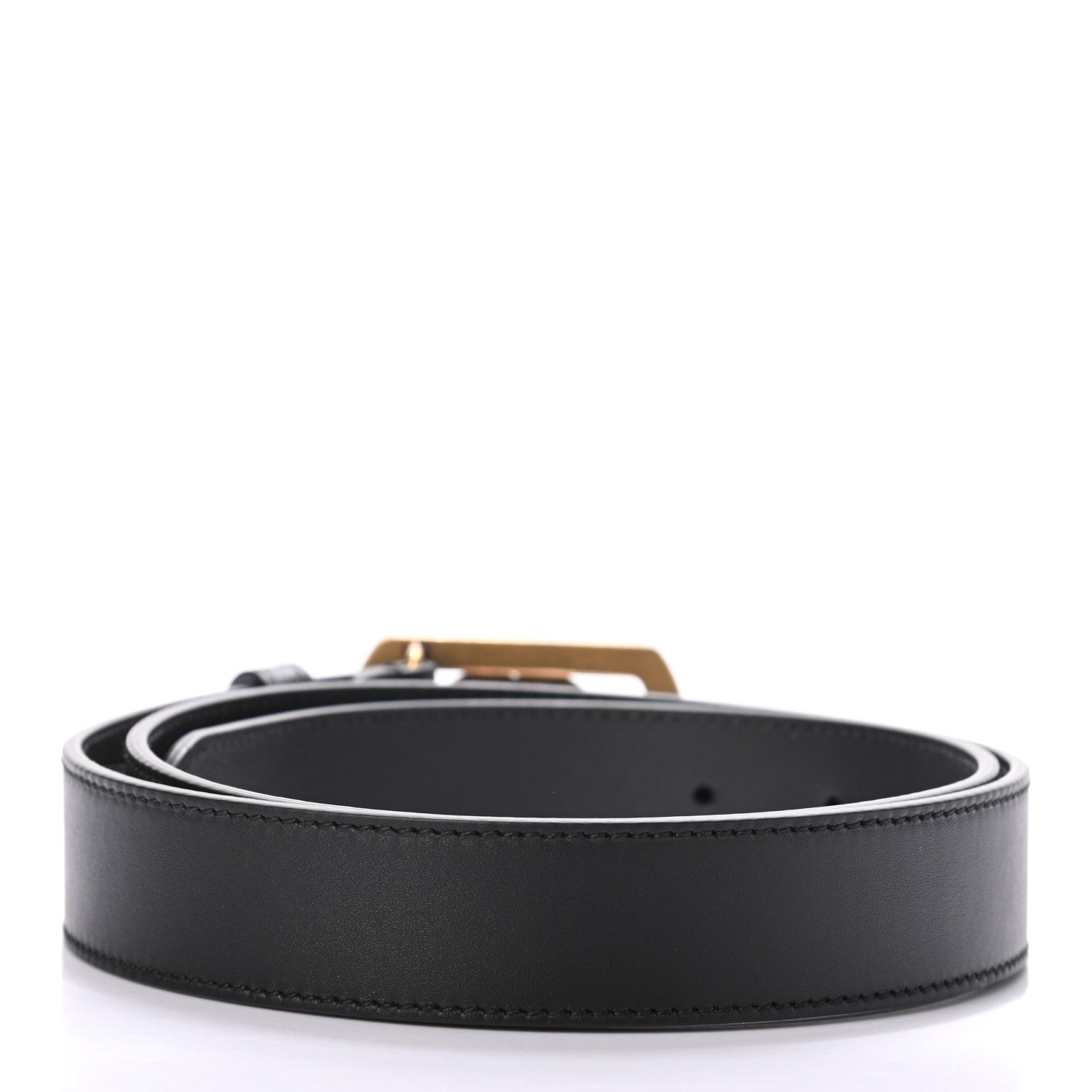 Gucci Calfskin Framed Double G Belt 85 34 Black 2 of 4