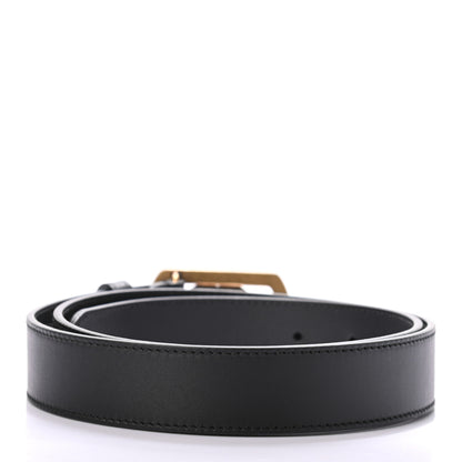 Gucci Calfskin Framed Double G Belt 85 34 Black 2 of 4