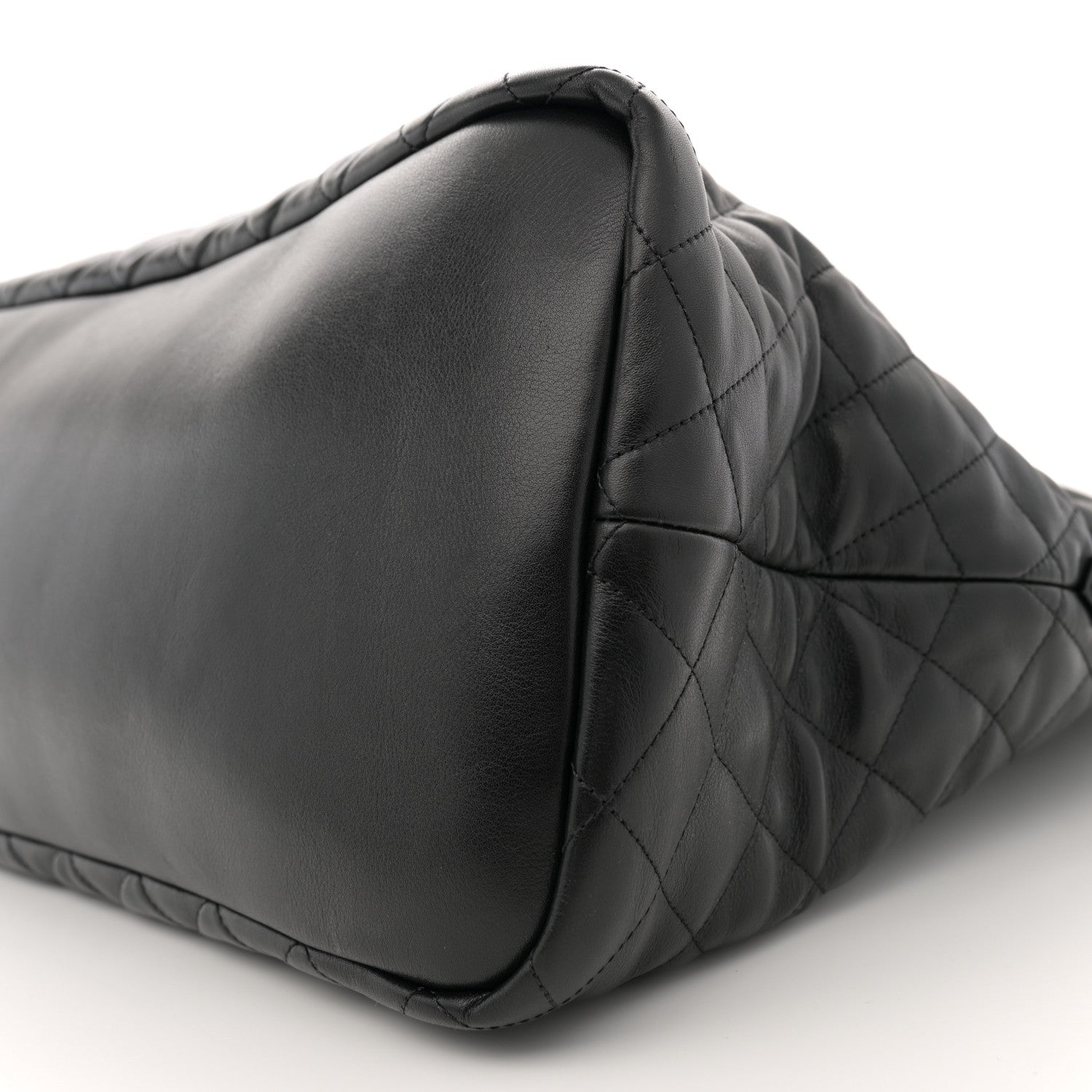 Saint Laurent Calfskin Quilted ES Giant Travel Bag Black 10 of 12