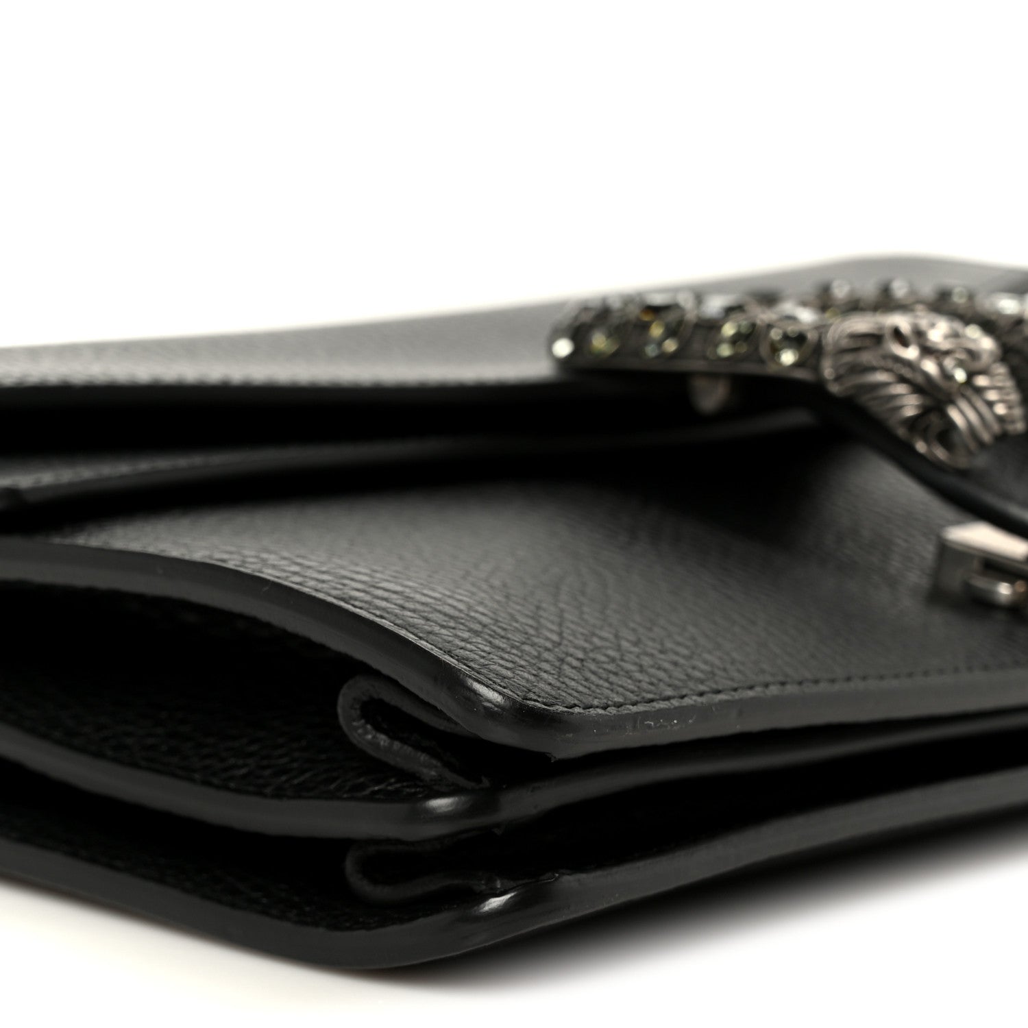 Gucci Pebbled Calfskin Small Dionysus Shoulder Bag Black 10 of 11