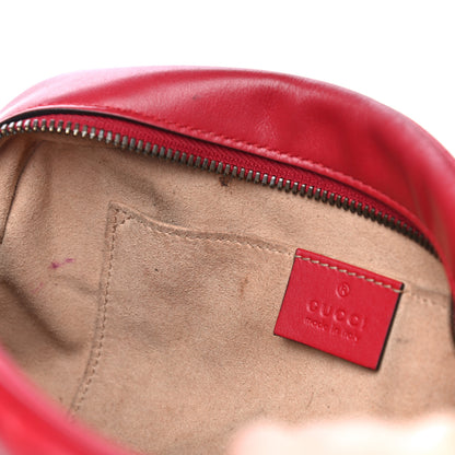 Gucci Calfskin Matelasse Small GG Marmont Chain Shoulder Bag Hibiscus Red 29 of 38
