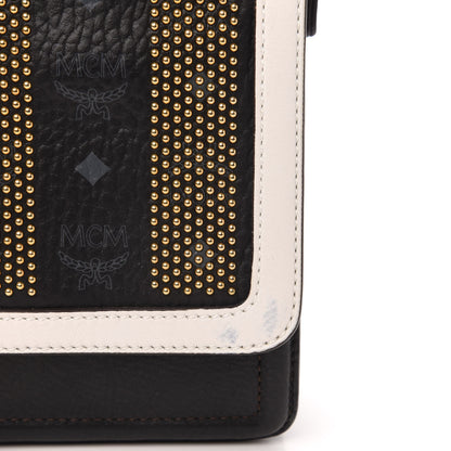 MCM Calf Hair Zebra Print Calfskin Visetos Little Veronika Satchel Black 10 of 10