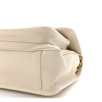 Saint Laurent Grained Lambskin Monogram Medium Niki Chain Satchel Crema Soft 9 of 10
