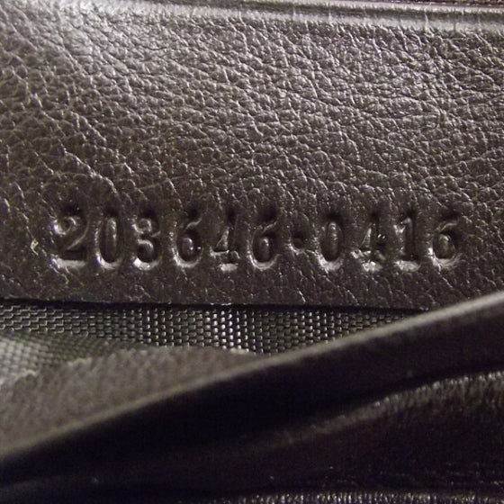 Crystal Monogram Zip Around Wallet