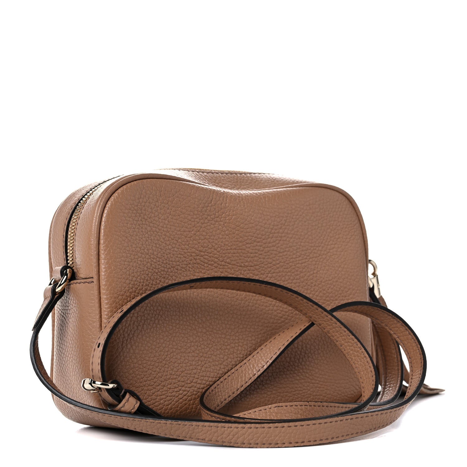 Gucci Pebbled Calfskin Small Soho Disco Bag Camelia 2 of 12