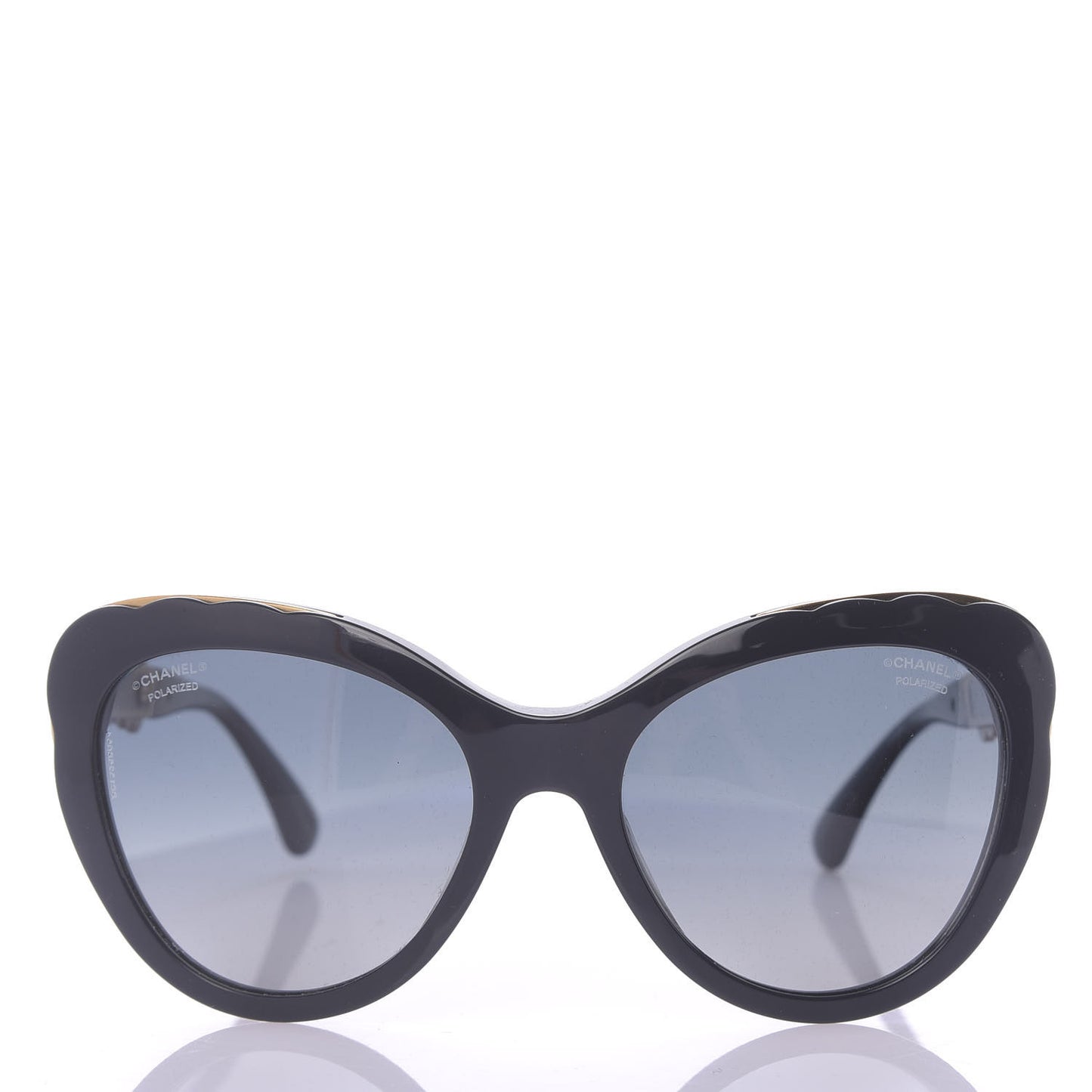 Polarized Bijou Cat Eye Sunglasses 5354 Navy