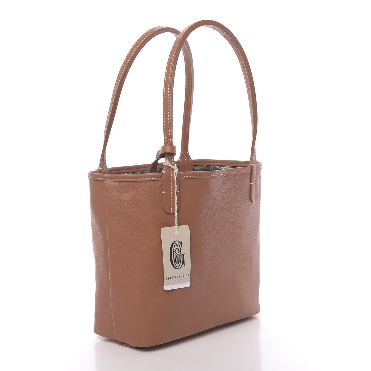 Goyardine Reversible Mini Anjou Black Gold