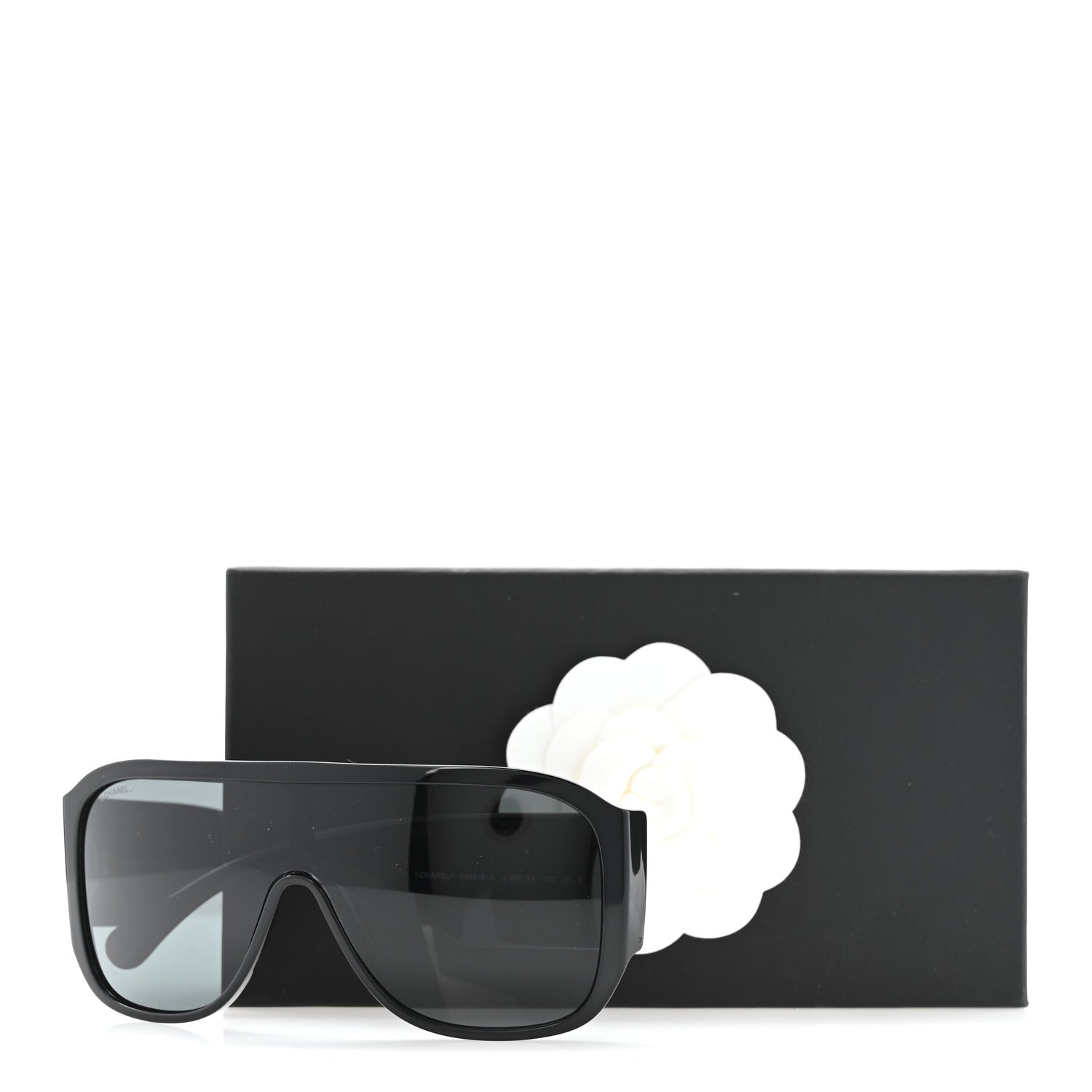 Chanel Acetate Crystal CC Shield Sunglasses 5466-B-A Black 1767196