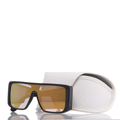 Tom Ford Square Atticus Sunglasses TF710 Black Gold 8 of 8