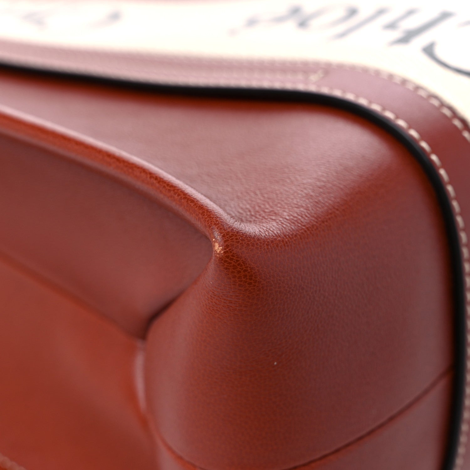Chloe Calfskin Medium Woody Ribbon Tote Sepia Brown 9 of 12