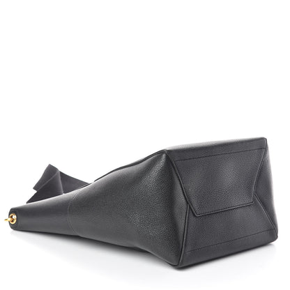 Celine Soft Grained Calfskin Sangle Bucket Bag Black 4 of 12