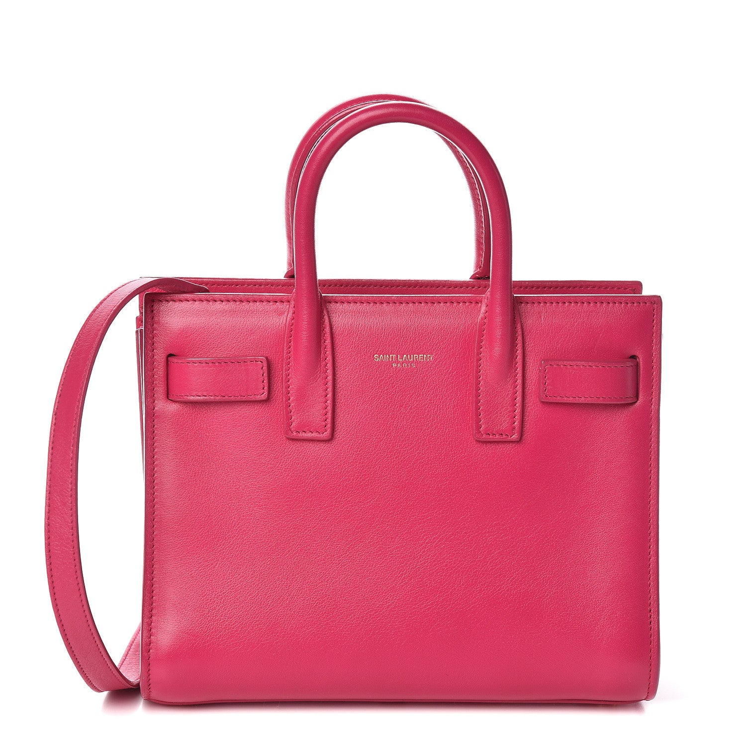 Saint Laurent Calfskin Nano Sac De Jour Bubblegum 1 of 11