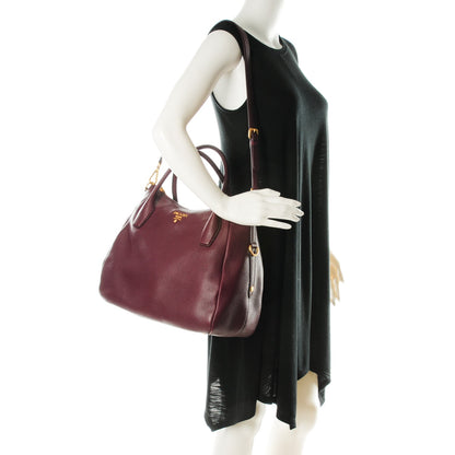 Prada Vitello Daino Tote Granato 2 of 8