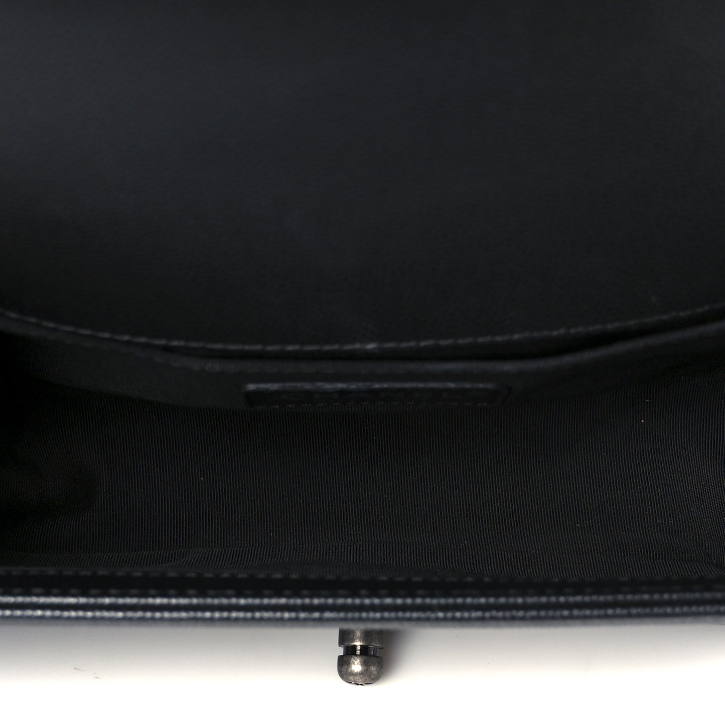 Caviar Quilted Small Boy Flap Black
