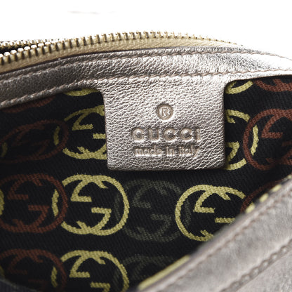 Gucci Metallic Calfskin Medium Britt Tassel Shoulder Bag Platinum 6 of 10