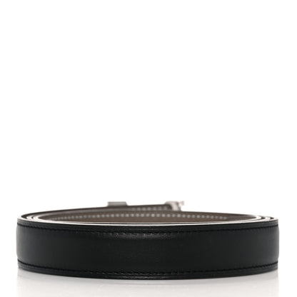 Hermes Swift Epsom 24mm H Belt 95 Black Etoupe 2 of 6