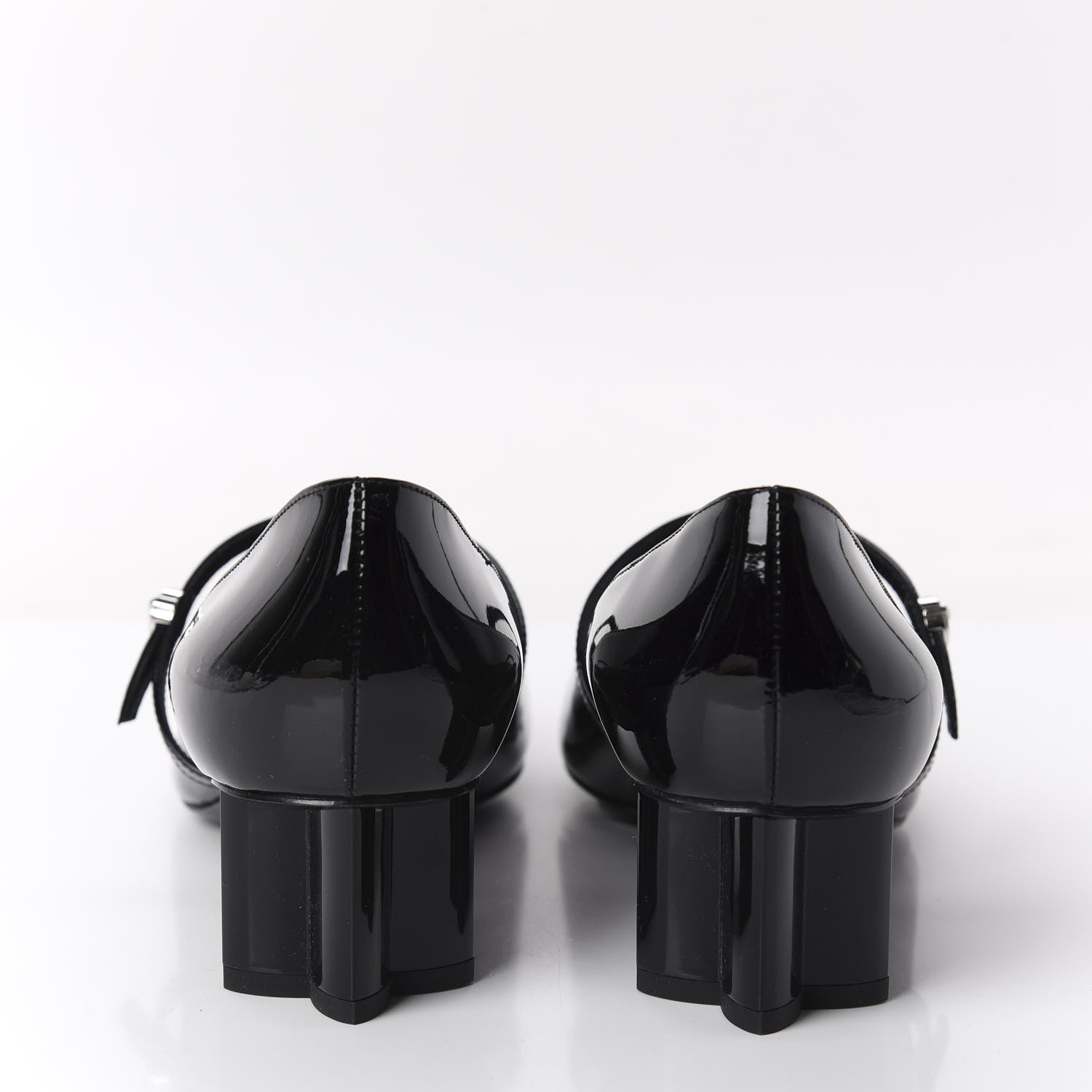Louis Vuitton Patent Uniformes Silhouette 40mm Pumps 40 Black 6 of 9