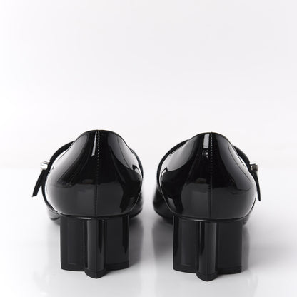 Louis Vuitton Patent Uniformes Silhouette 40mm Pumps 40 Black 6 of 9