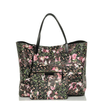 Givenchy Coated Canvas Roses Camouflage Print Large Antigona Tote Black 3 of 7