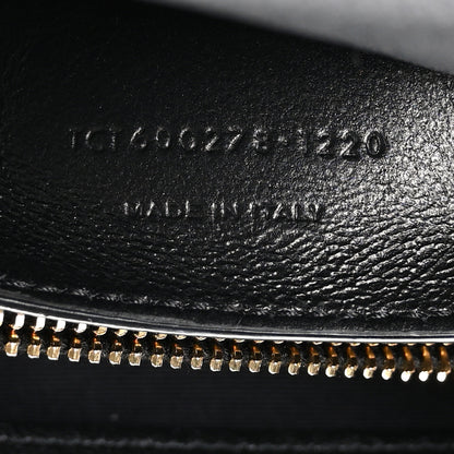 Saint Laurent Sheepskin Matelasse Chevron Monogram Large College Satchel Black 8 of 11