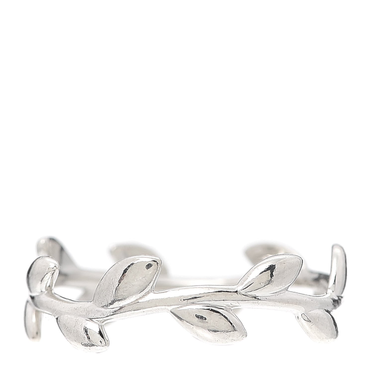 Tiffany Sterling Silver Paloma Picasso Narrow Olive Leaf Band Ring 57 8 1 of 5