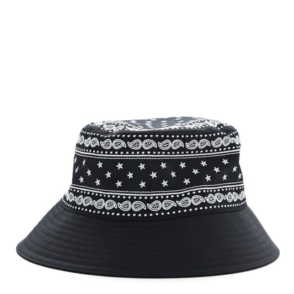 Hermes Technical Gabardine Balade Bandana Bucket Hat 58 Marine 1 of 8