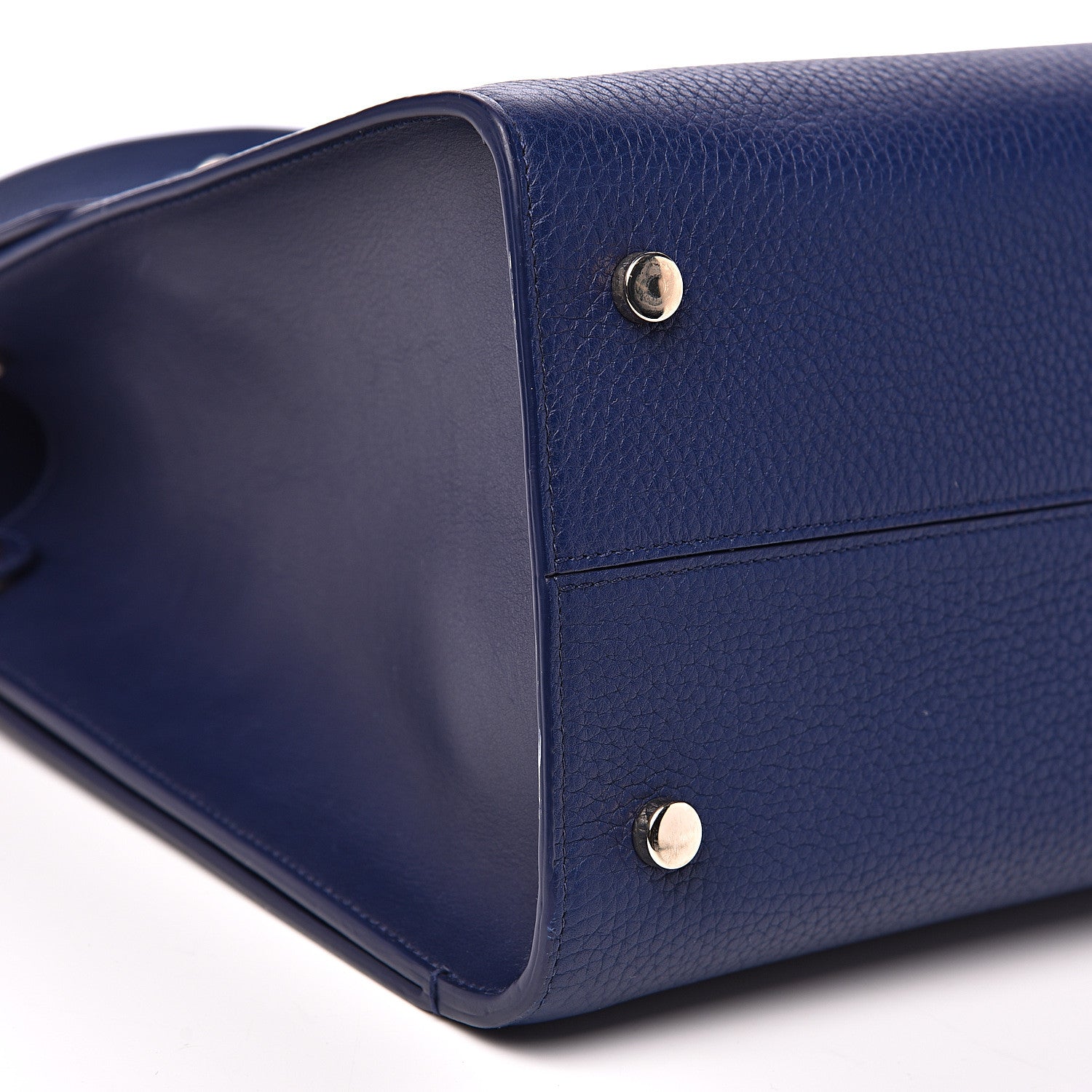 Christian Dior Bullcalf Large Diorever Flap Navy 7 of 13