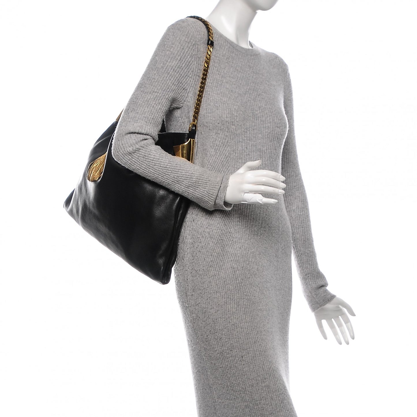 Lambskin Large 1970 Shoulder Bag Black