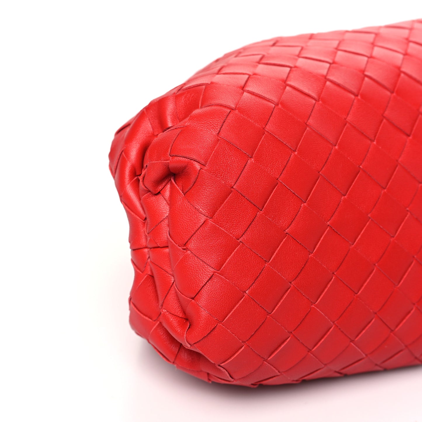 Nappa Maxi Intrecciato Teen Pouch Bright Red