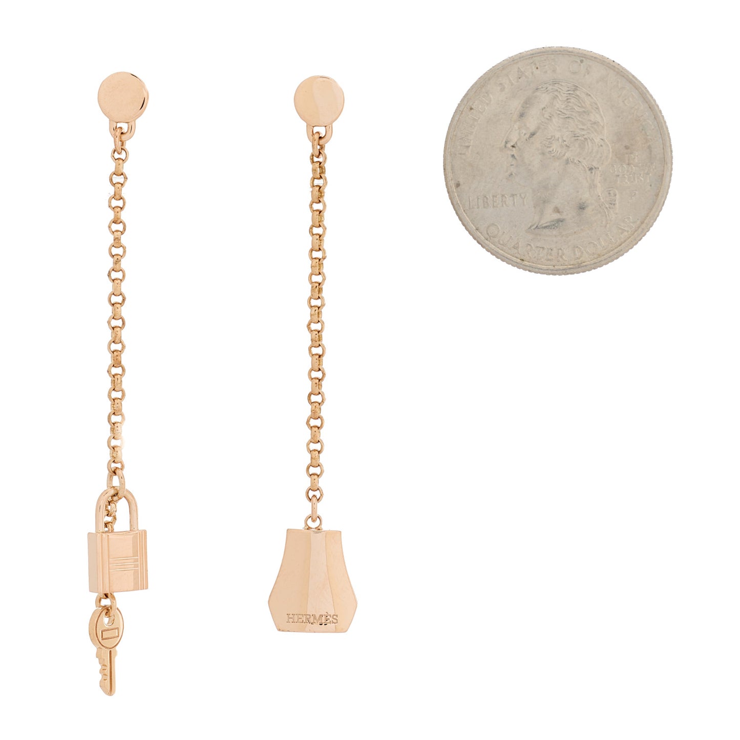 18K Rose Gold Kelly Clochette Earrings