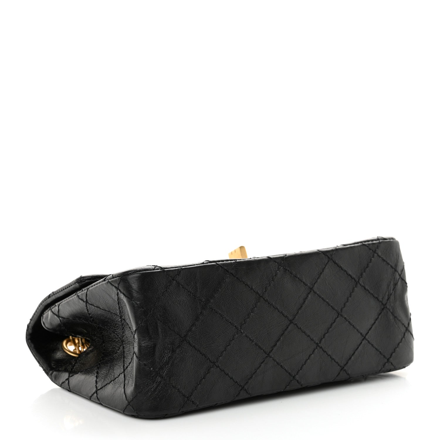 Chanel Aged Calfskin Quilted 2.55 Reissue Mini Flap Black 4 of 11