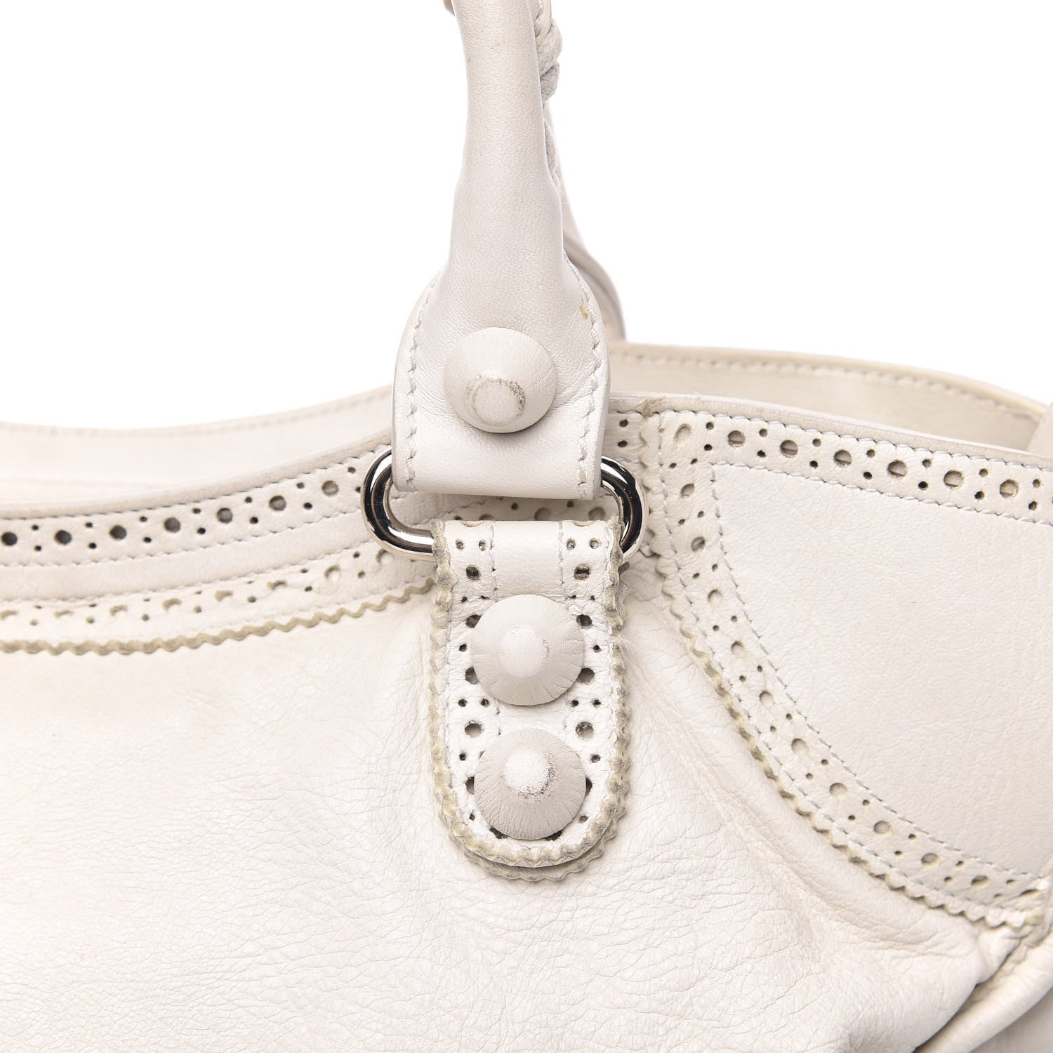 Balenciaga Agneau Giant Brogues Hardware City White Light 16 of 18