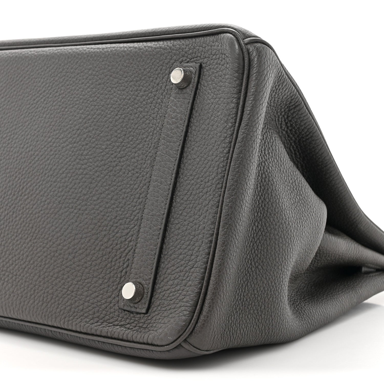 Hermes Togo Horseshoe Birkin 35 Graphite Vert Bengale 9 of 20